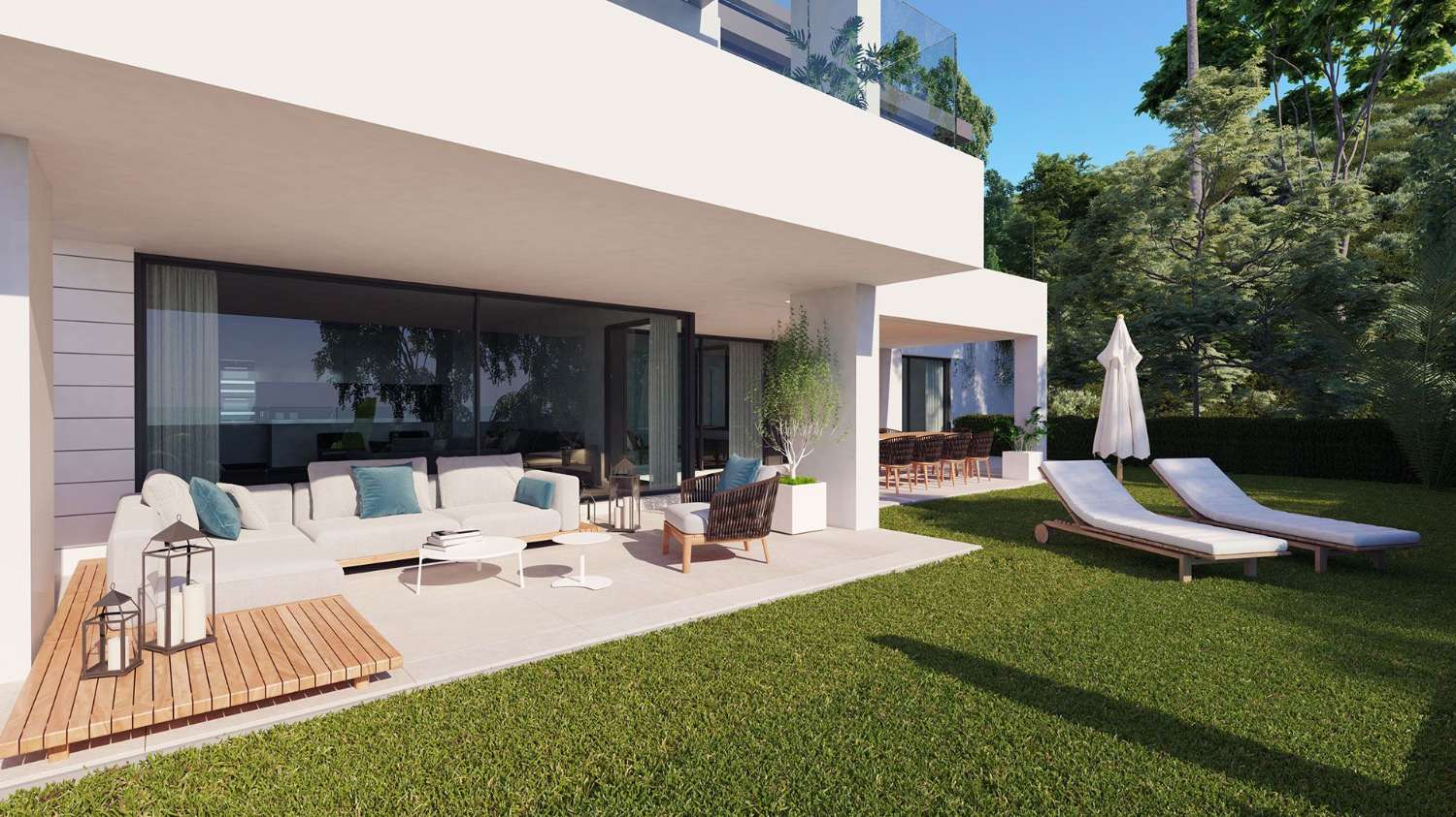 Promotion of 57 homes with garages and storage rooms in Benahavis (Málaga)
